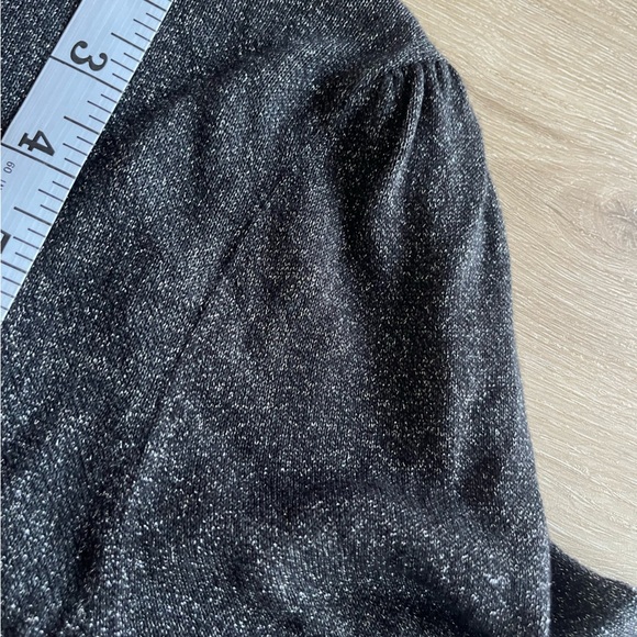 KATE Spade New York Metallic Wrap Sweater Dress SZ L - Picture 7 of 11